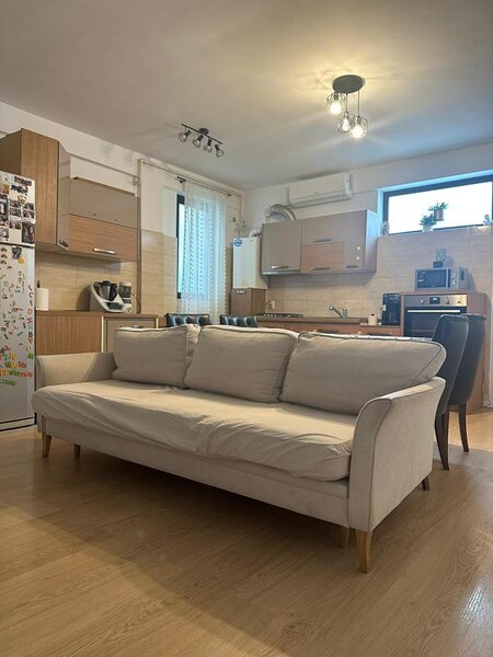 Bucurestii Noi, Damaroaia, apartament 4 camere cu balcon si curte, mobilat,